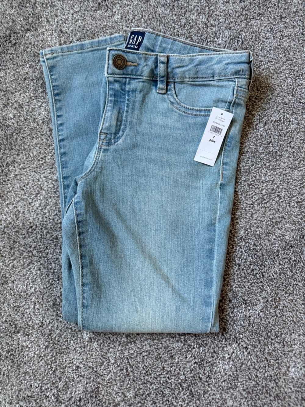 GAP Girl’s Straight Leg Jeans in Light Blue